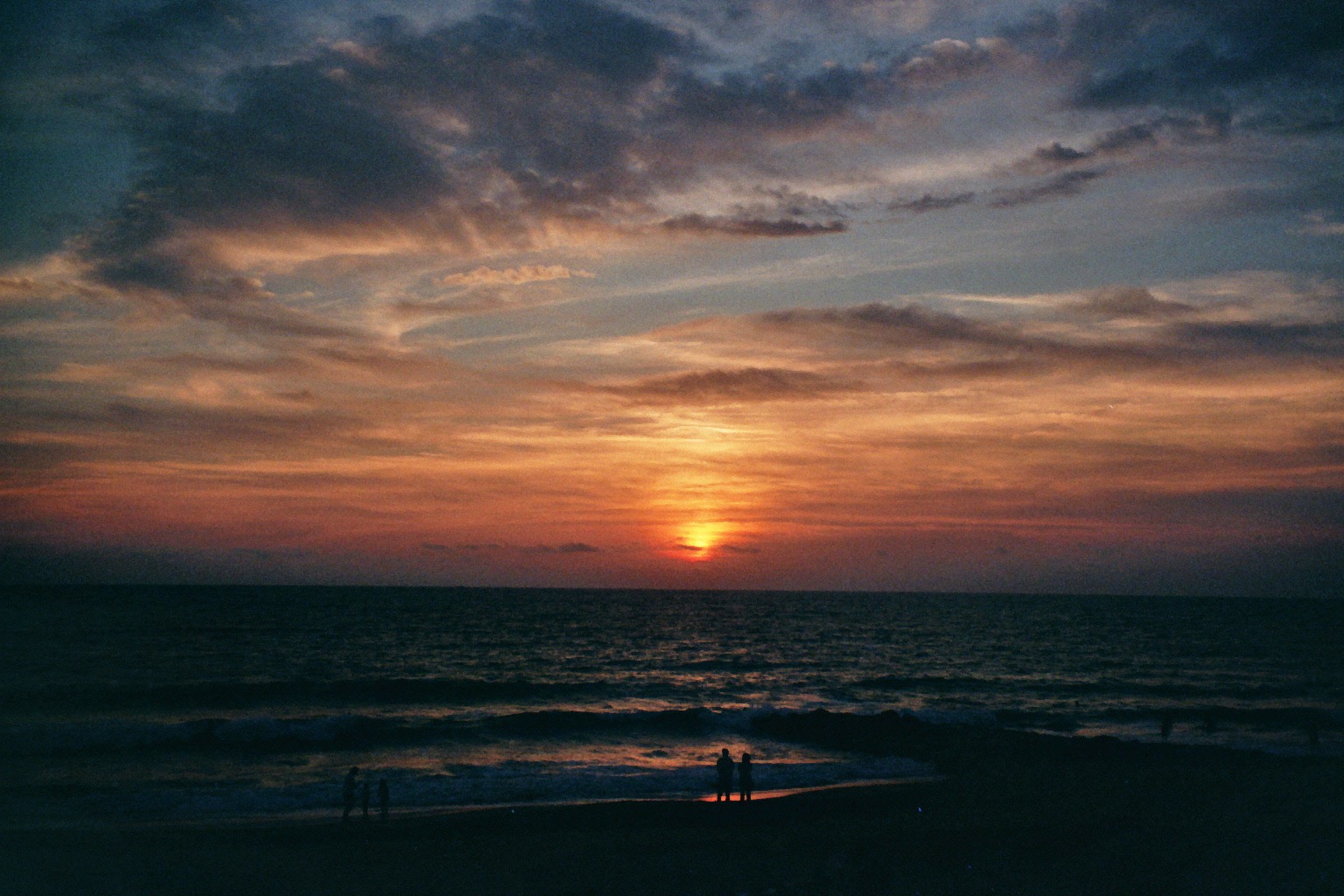 Sonnenuntergang über dem Meer